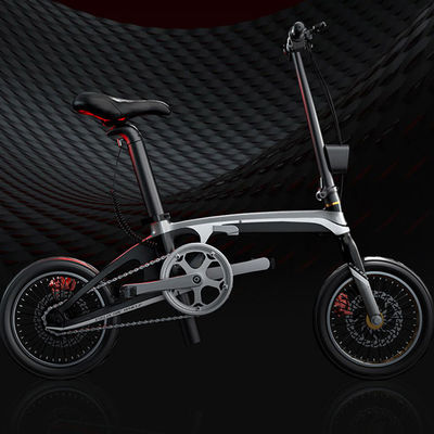14 bicicleta de dobramento elétrica de pouco peso, bicicleta elétrica da dobradura da fibra do carbono 220V