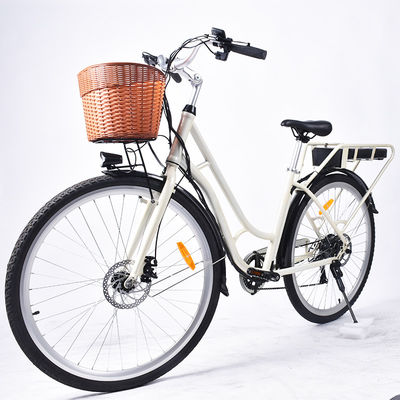 A bicicleta elétrica das mulheres 0.5KW de pouco peso, a etapa das mulheres do ODM através da bicicleta elétrica