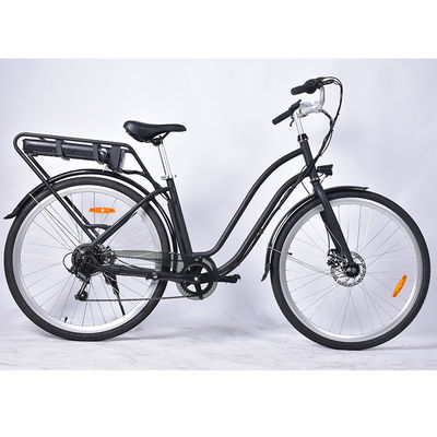 bicicleta elétrica 6geared 25km/H das senhoras 12.5Ah de pouco peso com cesta