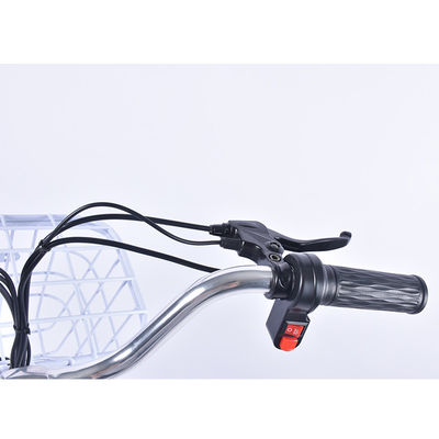 Bicicleta elétrica de pouco peso dobrável 6gears da estrada com Front Basket