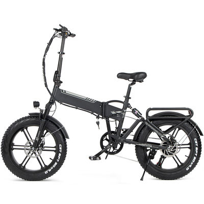 Bicicleta de dobramento elétrica 22mph Max Speed 14.5A do pneu gordo de Shimano