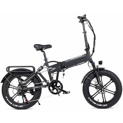Bicicleta elétrica de dobramento do pneu gordo 750 watts, sistema dobrável da bicicleta 5grade de 30kmh E