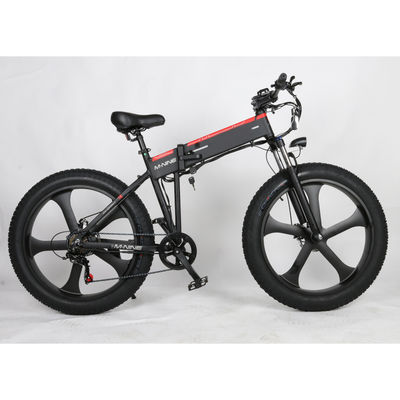 Bicicleta de dobramento elétrica do pneu 25KM/H gordo com 7Speed Derailleur